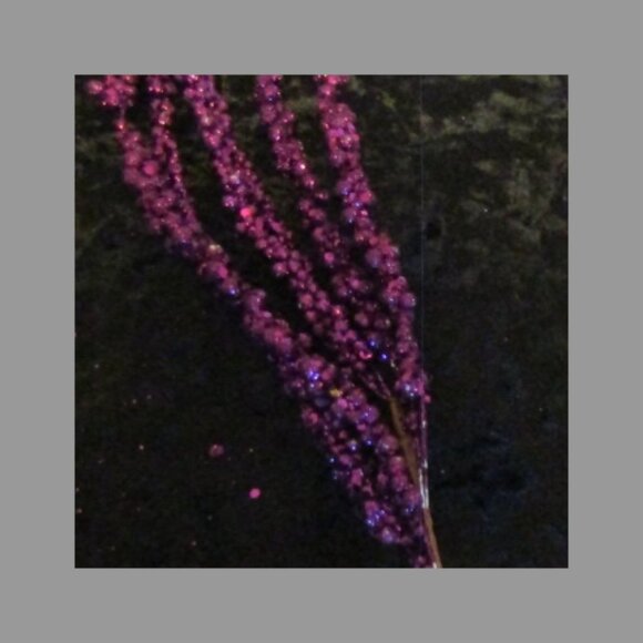 Glitter Hanging Berry Spray Dark Purple - Picture 6 of 7